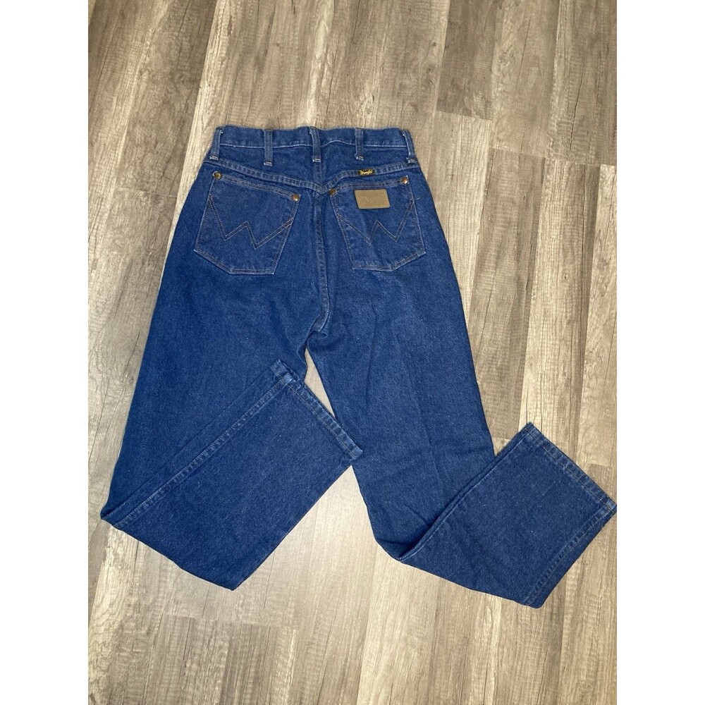 Wrangler Jeans Women's 9X30 (28x30.5) Y2K Blue Denim Western High Rise 13MWZG